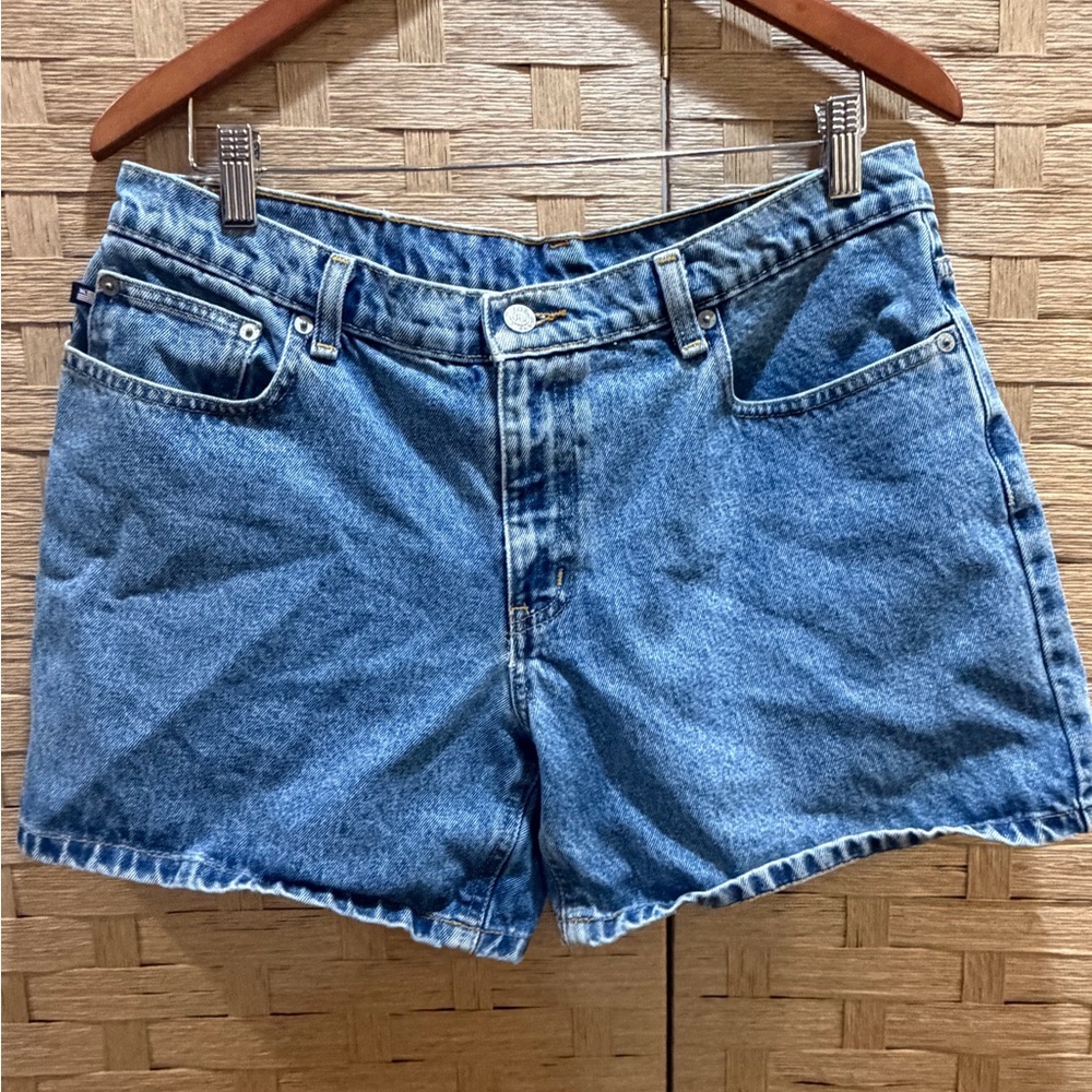 Ralph Lauren RL SPORT Vintage Classic Blue Jean Shorts size 12 EUC 5” Inseam - Picture 4 of 10